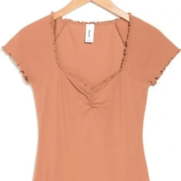 NWOT Abound Mocha Ribbed Dress, Plus Size Various - Picture 2 of 5